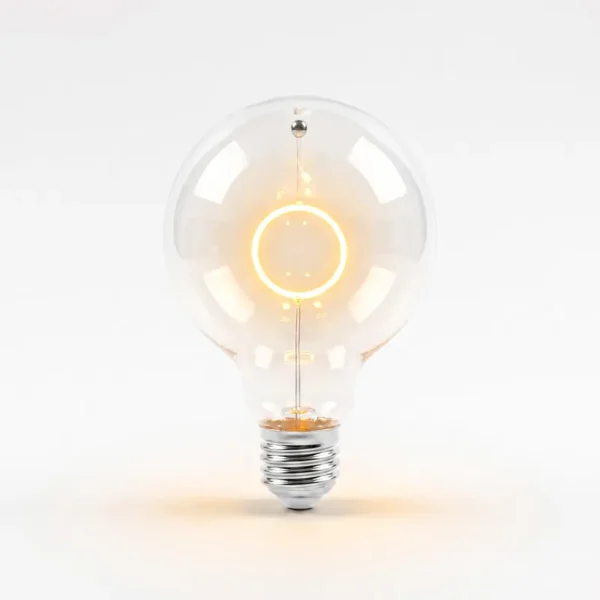 decor filament circle lit