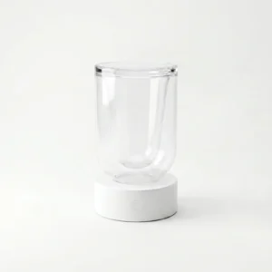 inter white portable lamp unlit