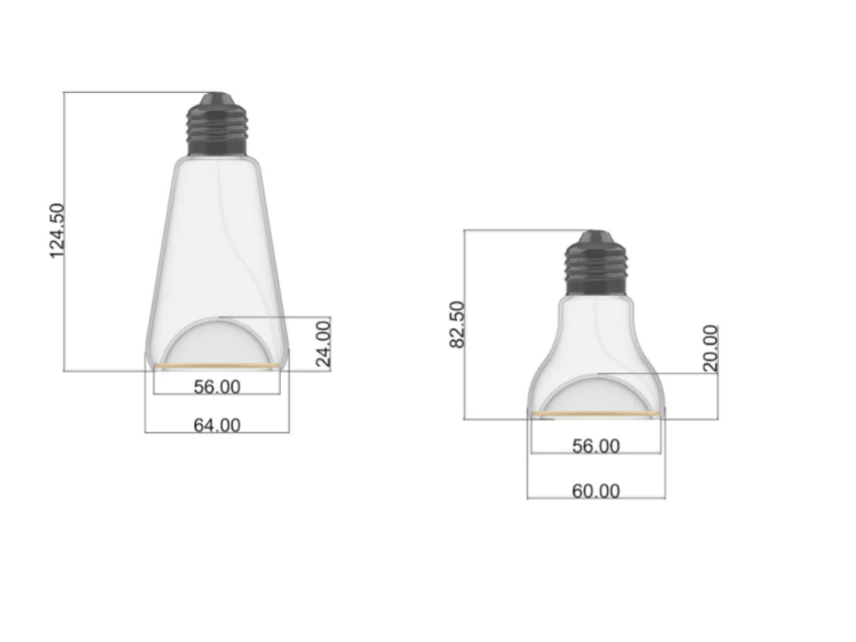 twins bulbs dif shape spec