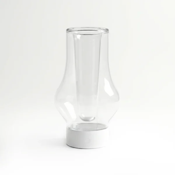 warm plant portable lamp white unlit