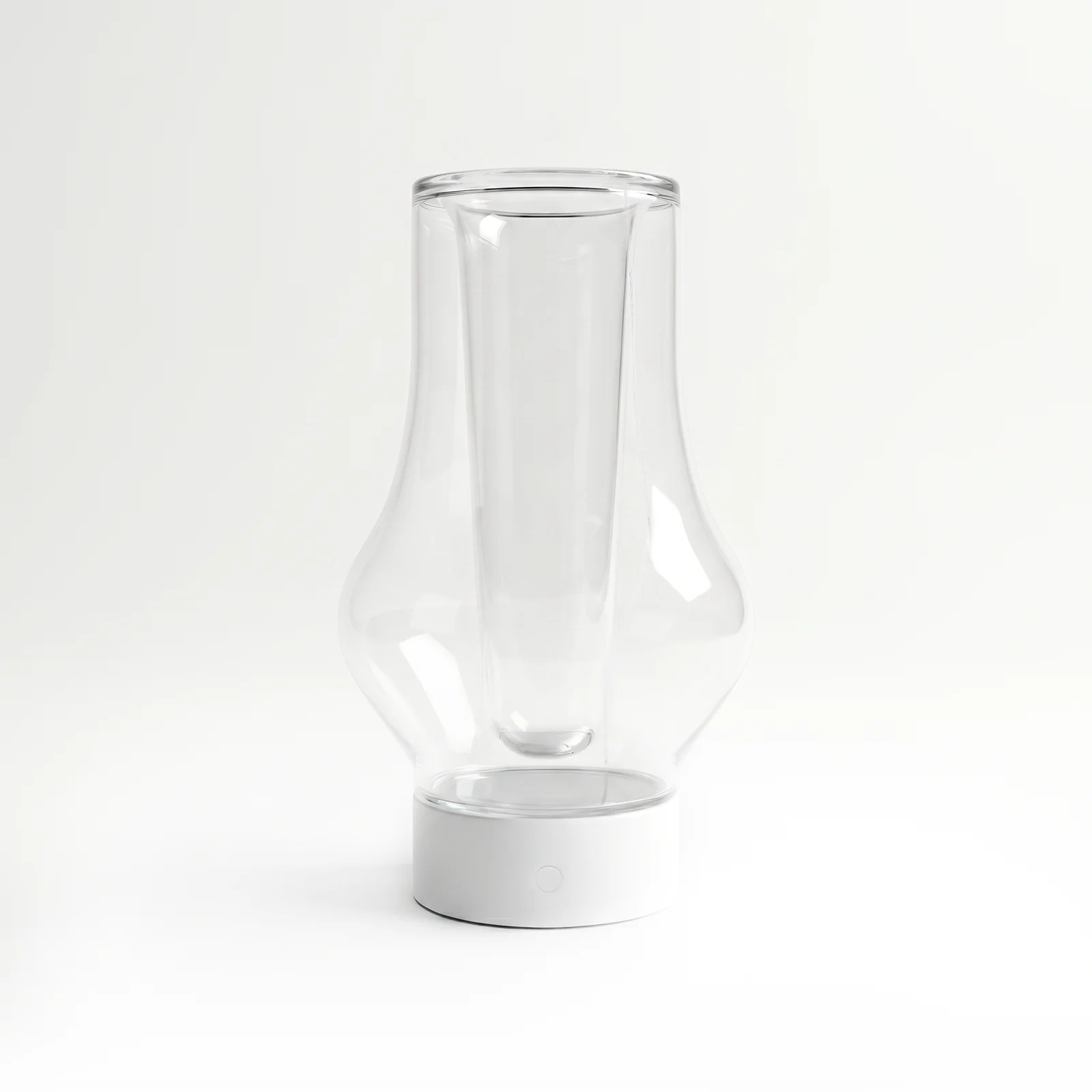 warm plant portable lamp white unlit