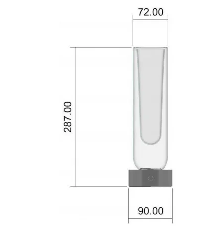 vase portable table lamp visible specs